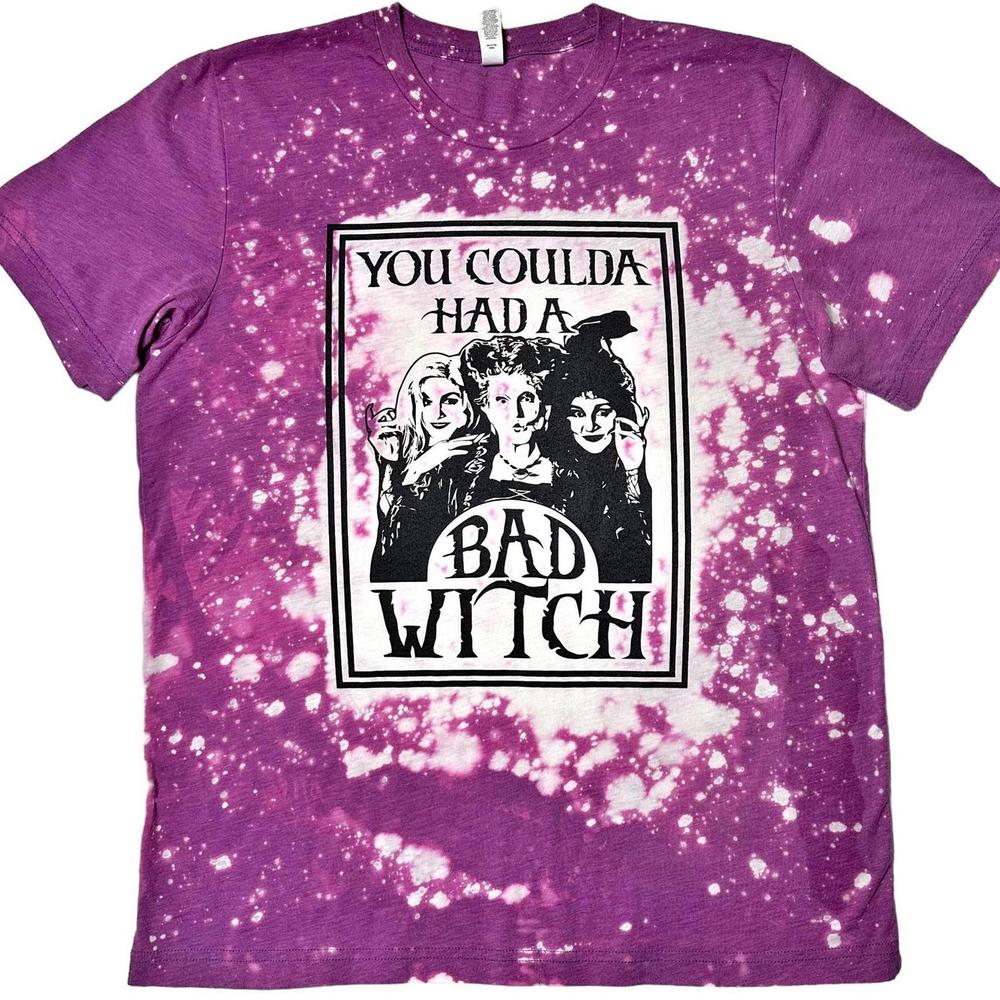 Bella Canvas You Coulda Had A Bad Witch Graphic Tee Women L